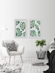 Split Leaf III Diptych