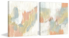 Stitched Pastels III Diptych