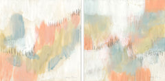 Stitched Pastels III Diptych