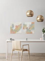 Stitched Pastels III Diptych