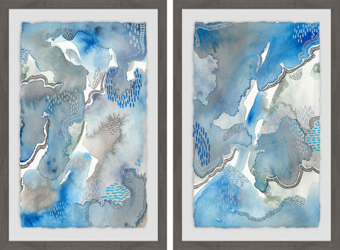 Curvy Smudge Diptych