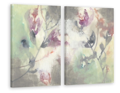Clouded Flowers Diptych