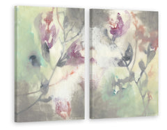 Clouded Flowers Diptych