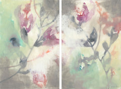 Clouded Flowers Diptych