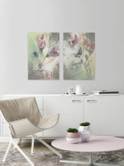 Clouded Flowers Diptych