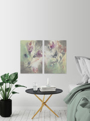 Clouded Flowers Diptych