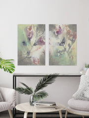 Clouded Flowers Diptych