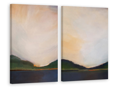 Sunset Mountain Diptych