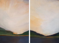 Sunset Mountain Diptych