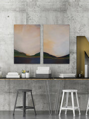 Sunset Mountain Diptych