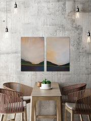 Sunset Mountain Diptych