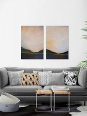 Sunset Mountain Diptych