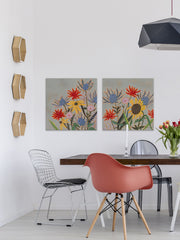 Thistle Bouquet III Diptych