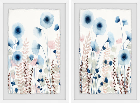 Sweet Flower Field III Diptych