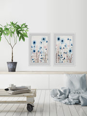 Sweet Flower Field III Diptych