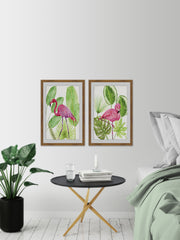 Tropical Flamingo III Diptych
