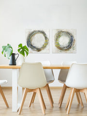 Fluid Orbit III Diptych