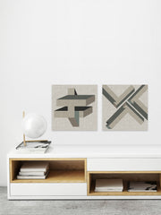 Geometric Perspective IX Diptych