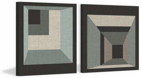 Geometric Perspective X Diptych