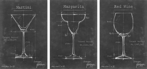 Barware Blueprint XI Triptych