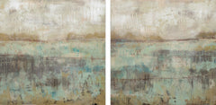 Pastels and Rust III Diptych