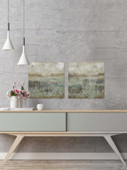 Pastels and Rust III Diptych