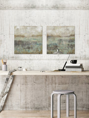 Pastels and Rust III Diptych