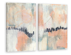 Blush & Navy III Diptych