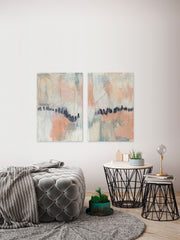 Blush & Navy III Diptych