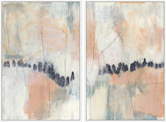 Blush & Navy III Diptych