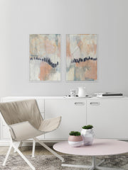 Blush & Navy III Diptych