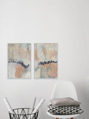 Blush & Navy III Diptych