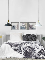 Blush Flower Splash XI Triptych