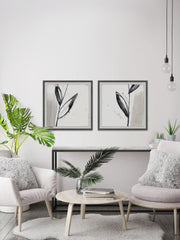 Blush Flower Splash XII Diptych