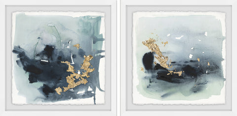 Golden Smear Diptych