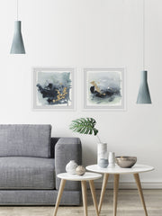 Golden Smear Diptych