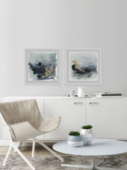 Golden Smear Diptych