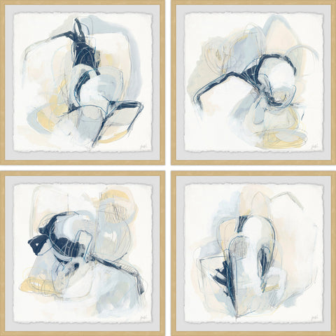 Pastel Sketches Quadriptych