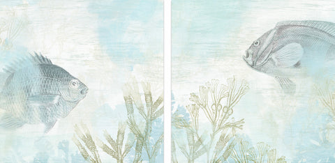 Coastal Fresco III Diptych