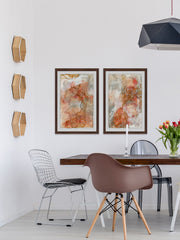 Stained Marble Diptych