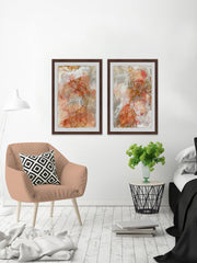 Stained Marble Diptych