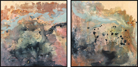 Color Spill Diptych