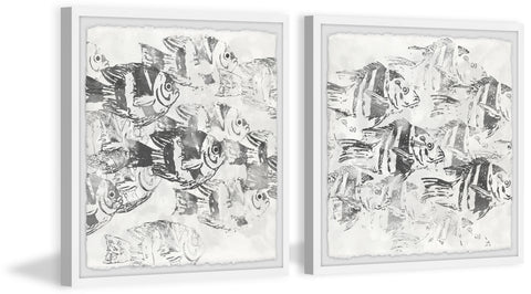 Sealife Batik XIV Diptych