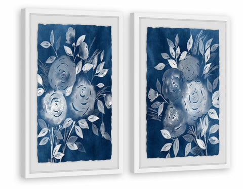 Blue Bouquet Diptych