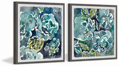Turquoise Rose Diptych