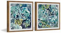 Turquoise Rose Diptych