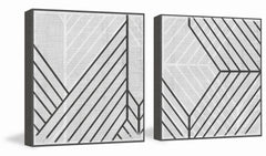 Arrow Lines Diptych