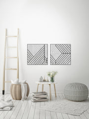 Arrow Lines Diptych