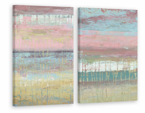 Cotton Candy Layers Diptych
