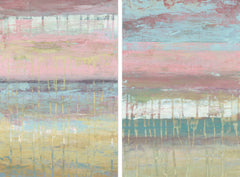 Cotton Candy Layers Diptych